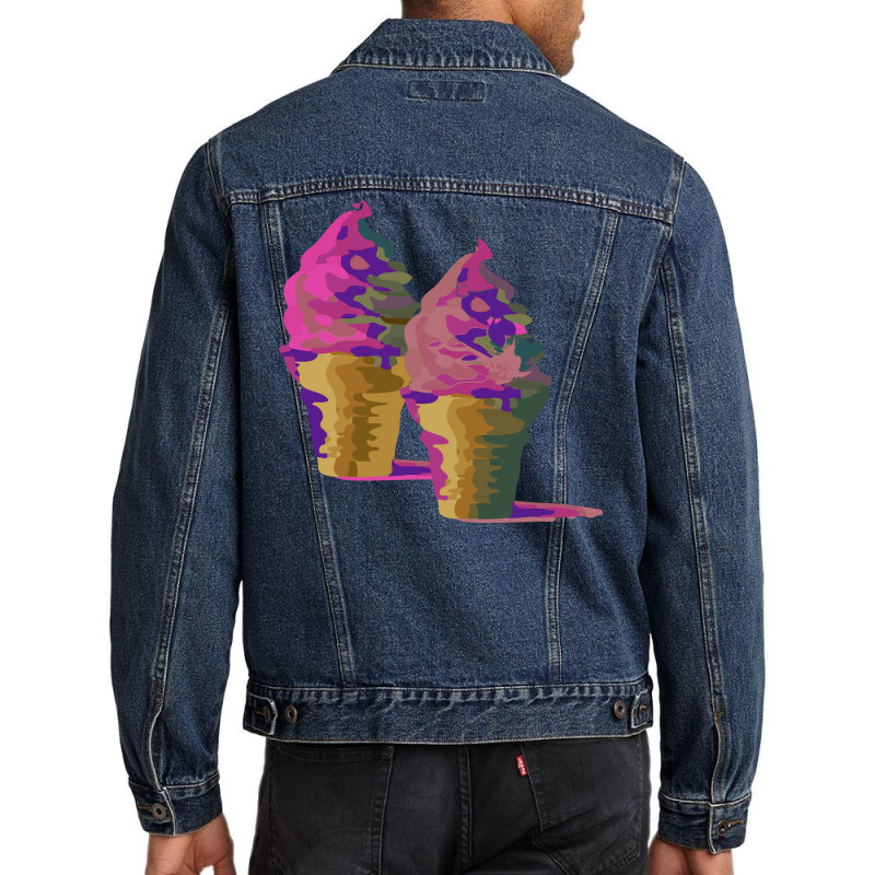 Multi Colored Ice Cream Hipster Men Denim Jacket by doveriilskeh | Artistshot