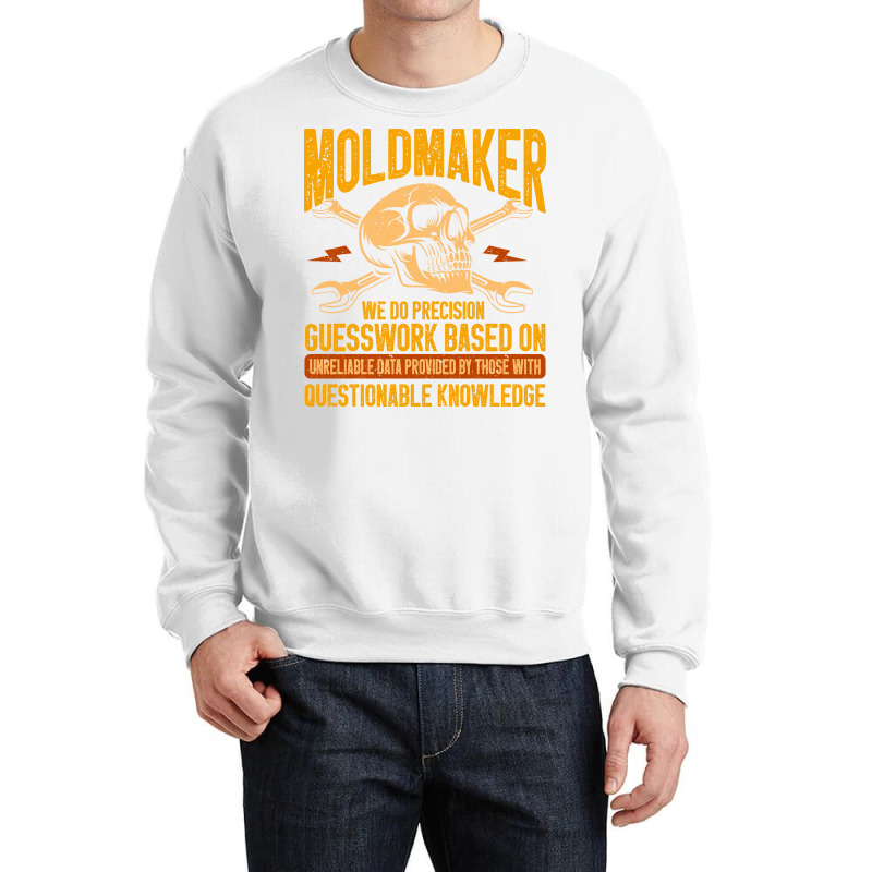 Machining Machinist Precision Guesswork Moldmaker Crewneck Sweatshirt | Artistshot