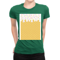 Vanilla Waffle Cone Quote Ladies Fitted T-shirt | Artistshot