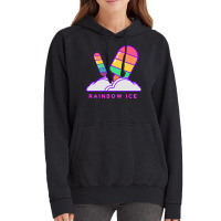 Two Rainbow Ice Creams Kids Gift Nature Vintage Hoodie | Artistshot