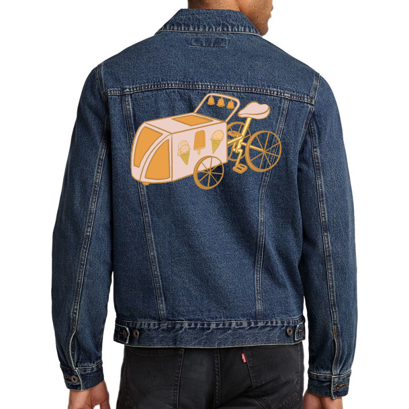 Dickie Dee Ice Cream Bike Humor Men Denim Jacket by shabnajianxiq | Artistshot