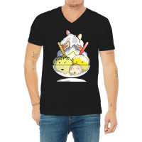 Dont Worry Eat Ice Cream Hipster V-neck Tee | Artistshot