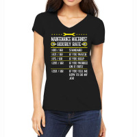 Machining Maintenance Machinist Hourly Rate Yellow Women's V-neck T-shirt | Artistshot