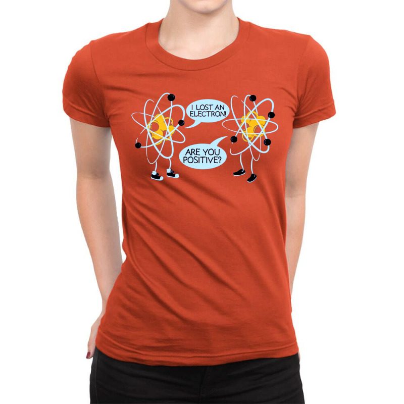 Electrons   Geek7 Ladies Fitted T-Shirt by walusebilap | Artistshot