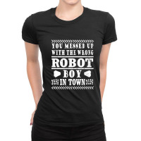 Robot Machine Gift Saying Boy Gift Hippie Ladies Fitted T-shirt | Artistshot