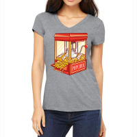 Popcorn Machine Girl Women's V-neck T-shirt | Artistshot