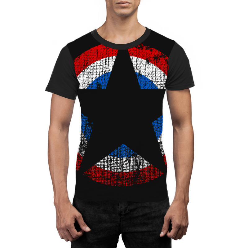 Patriot   Distressed Star Graphic T-shirt | Artistshot