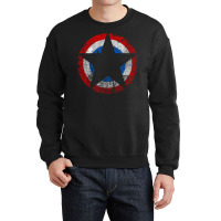 Patriot   Distressed Star Crewneck Sweatshirt | Artistshot