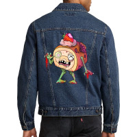 Strawberry Ice Cream Dessert Zombie Quote Men Denim Jacket | Artistshot