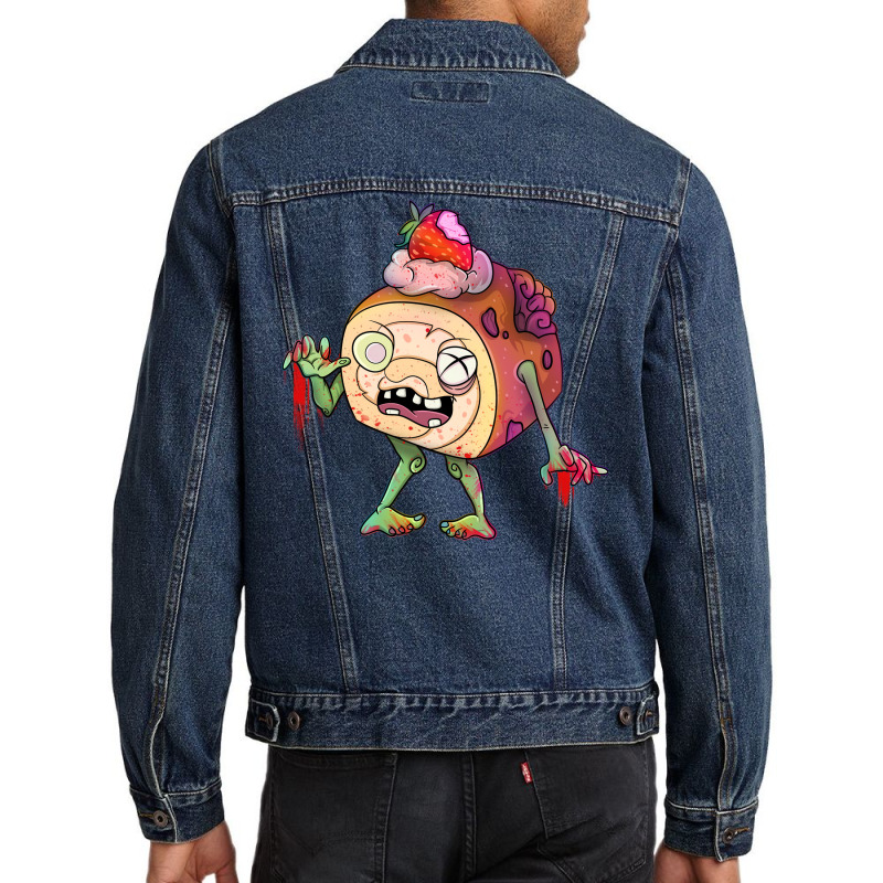 Strawberry Ice Cream Dessert Zombie Quote Men Denim Jacket by shabnajianxiq | Artistshot