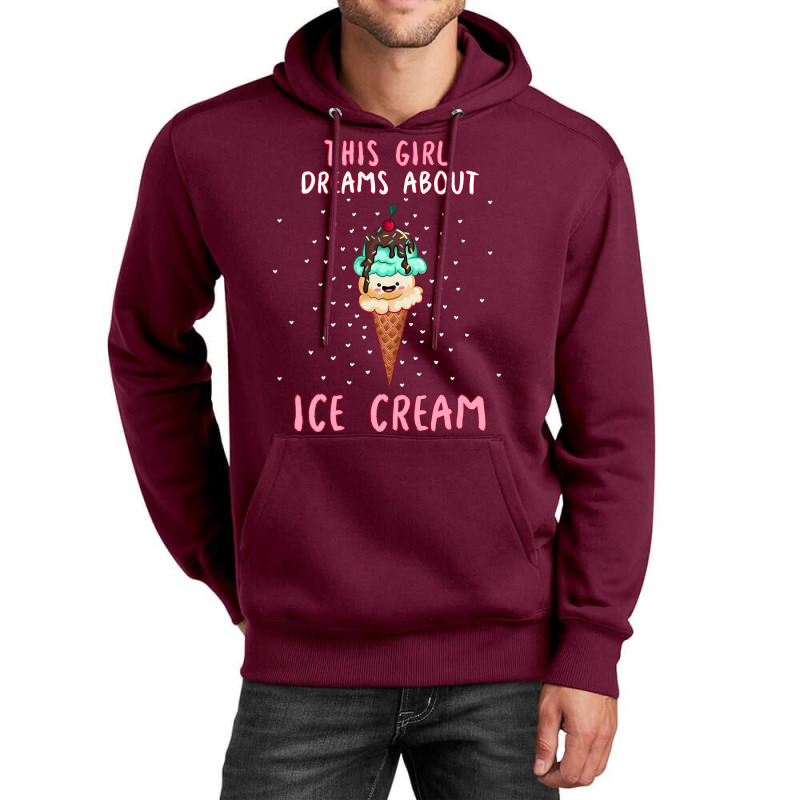 This Girl Dreams About Ice Cream Tumblr Unisex Hoodie by shabnajianxiq | Artistshot