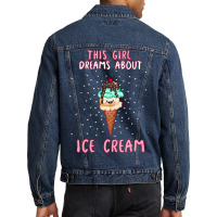 This Girl Dreams About Ice Cream Tumblr Men Denim Jacket | Artistshot