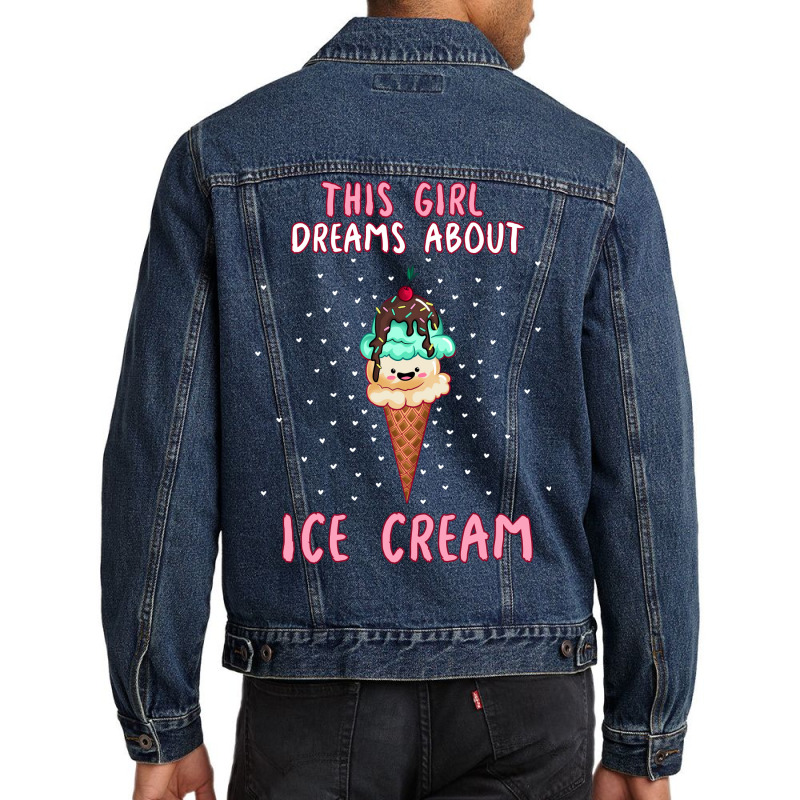 This Girl Dreams About Ice Cream Tumblr Men Denim Jacket by shabnajianxiq | Artistshot