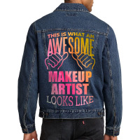 Makeup Artist Travel Men Denim Jacket | Artistshot