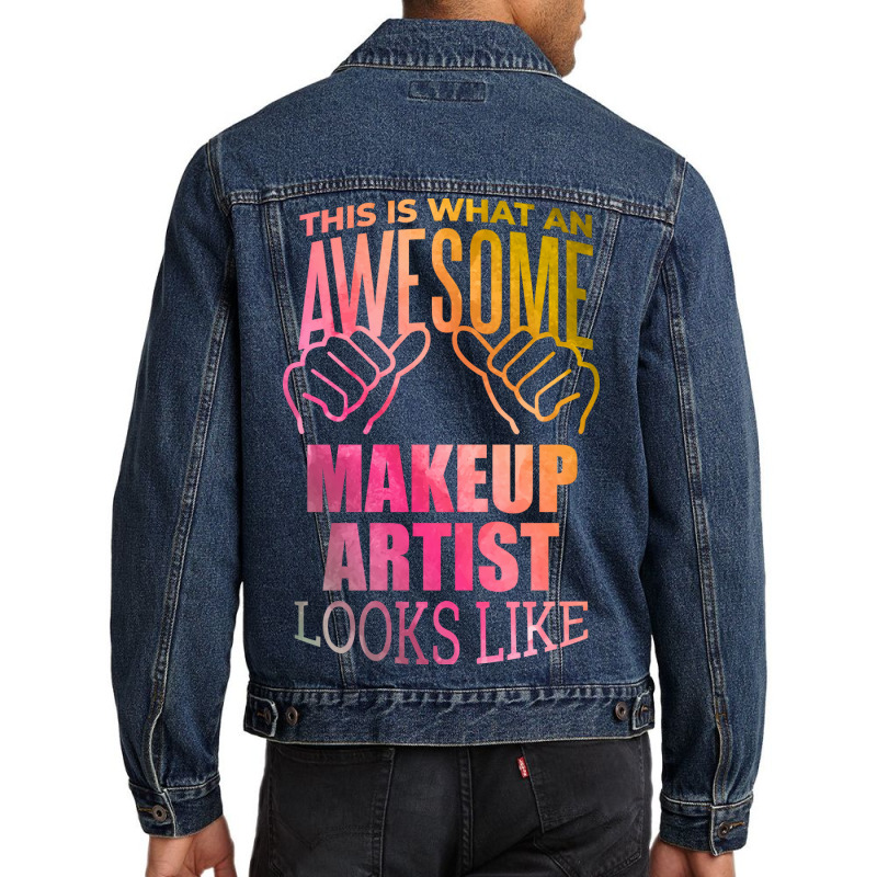 Makeup Artist Travel Men Denim Jacket | Artistshot