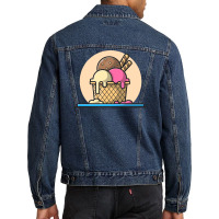 Ice Cream Scoop Nostalgia Men Denim Jacket | Artistshot