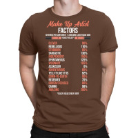 Make Up Artist Factors Daily Value Make Green T-shirt | Artistshot