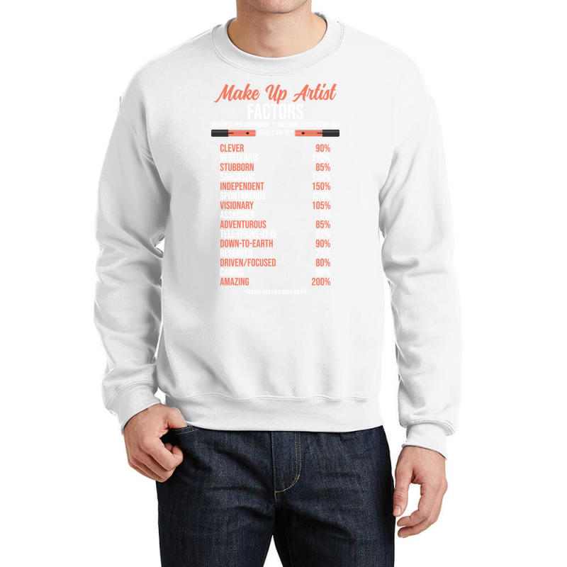 Make Up Artist Factors Daily Value Make Green Crewneck Sweatshirt | Artistshot