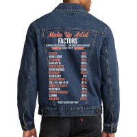 Make Up Artist Factors Daily Value Make Green Men Denim Jacket | Artistshot