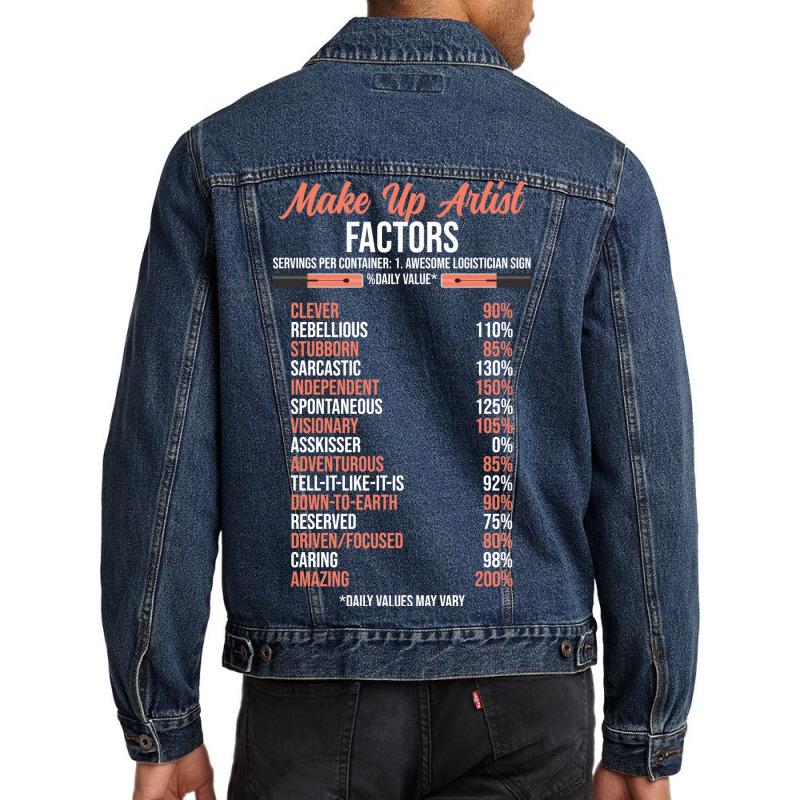 Make Up Artist Factors Daily Value Make Green Men Denim Jacket | Artistshot