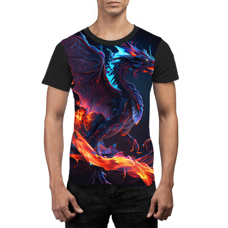 Fantasy Dragons And Mystical Creatures 9 Graphic T-shirt by gouselauckt | Artistshot