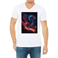 Fantasy Dragons And Mystical Creatures 9 V-neck Tee | Artistshot