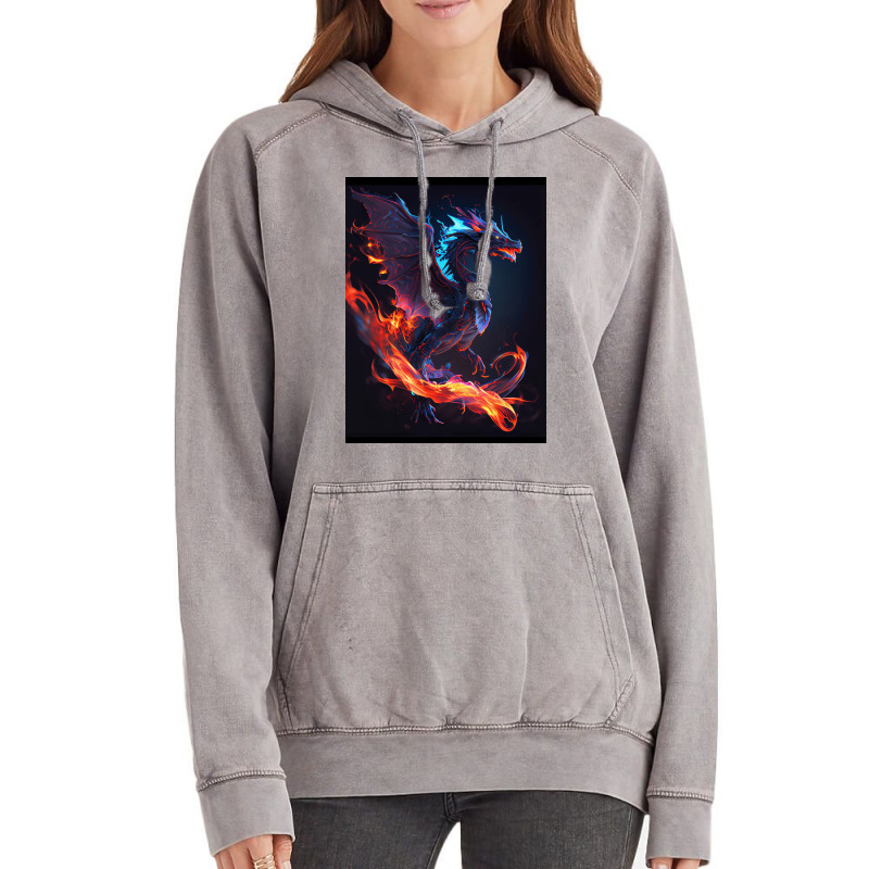 Fantasy Dragons And Mystical Creatures 9 Vintage Hoodie by gouselauckt | Artistshot