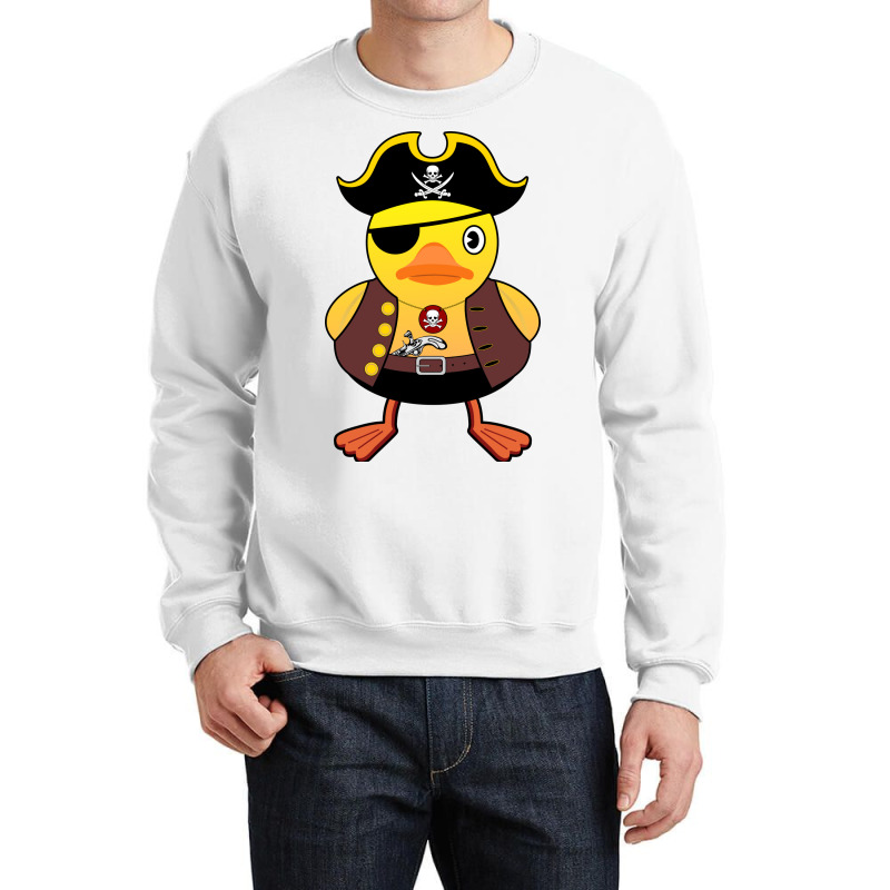 Cool Rubber Duck Pirate Yellow Crewneck Sweatshirt by bonitamella8 | Artistshot