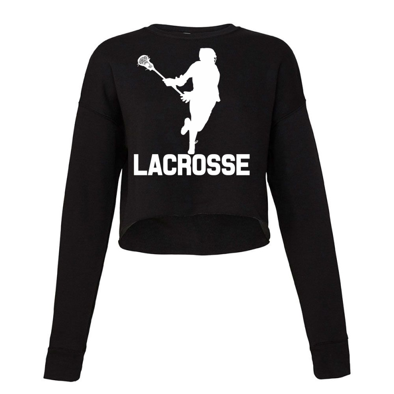 Lacrosse Players Throw Cue Ball Lax Crossstick (15 Cropped Sweater by ChuArt. | Artistshot