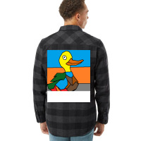 Duck Doing Cute Things Hippie Flannel Shirt | Artistshot