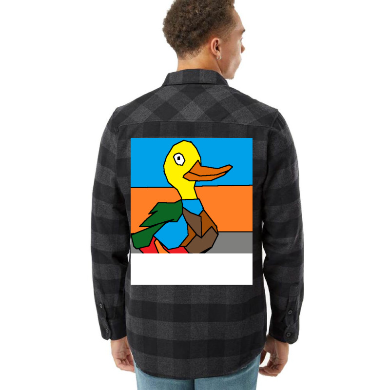 Duck Doing Cute Things Hippie Flannel Shirt | Artistshot