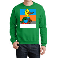 Duck Doing Cute Things Hippie Crewneck Sweatshirt | Artistshot