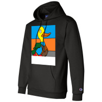 Duck Doing Cute Things Hippie Champion Hoodie | Artistshot