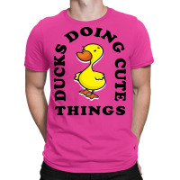 Ducks Doing Cute Things Summer Retro T-shirt | Artistshot