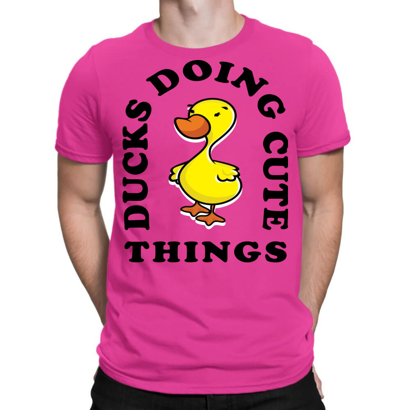 Ducks Doing Cute Things Summer Retro T-Shirt by bonitamella8 | Artistshot