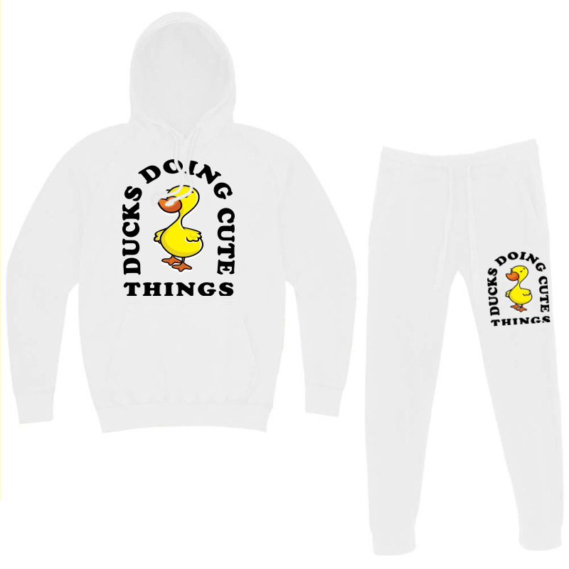 Ducks Doing Cute Things Summer Retro Hoodie & Jogger set by bonitamella8 | Artistshot