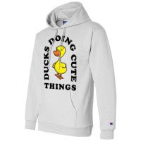 Ducks Doing Cute Things Summer Retro Champion Hoodie | Artistshot