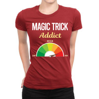 Funny Addict Magic Tricks Stars Ladies Fitted T-shirt | Artistshot