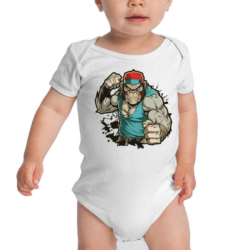 Monkey Master Angry Baby Bodysuit by Charlottet100 | Artistshot