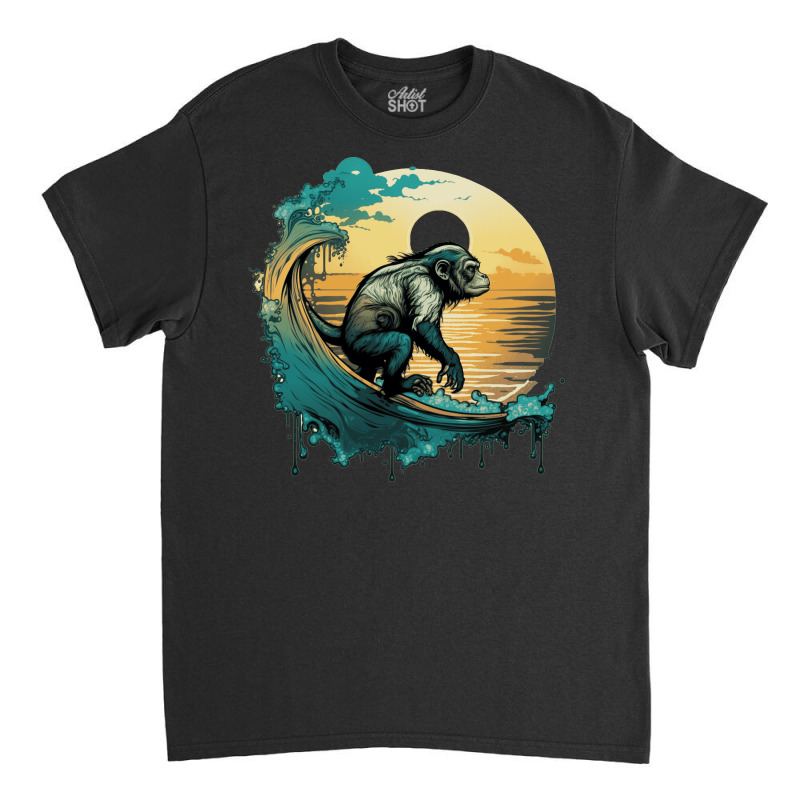 Monkey Ocean Sea Classic T-shirt by ZoritaStrong290 | Artistshot