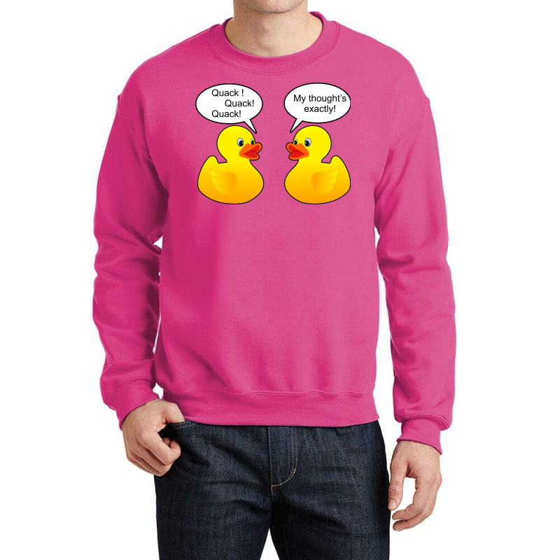 Rubber Ducks Talking Girl Crewneck Sweatshirt | Artistshot