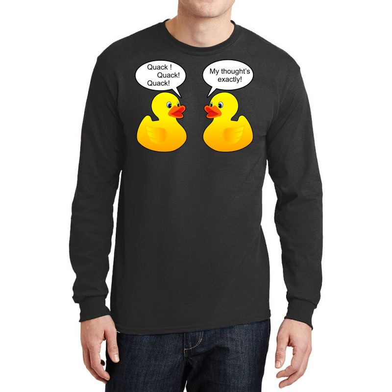 Rubber Ducks Talking Girl Long Sleeve Shirts | Artistshot