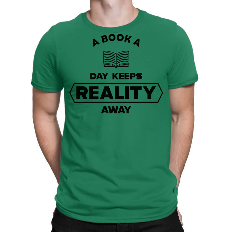 Book A Book A Day Keeps Reality Away Vintage T-Shirt by zekrinatorer | Artistshot