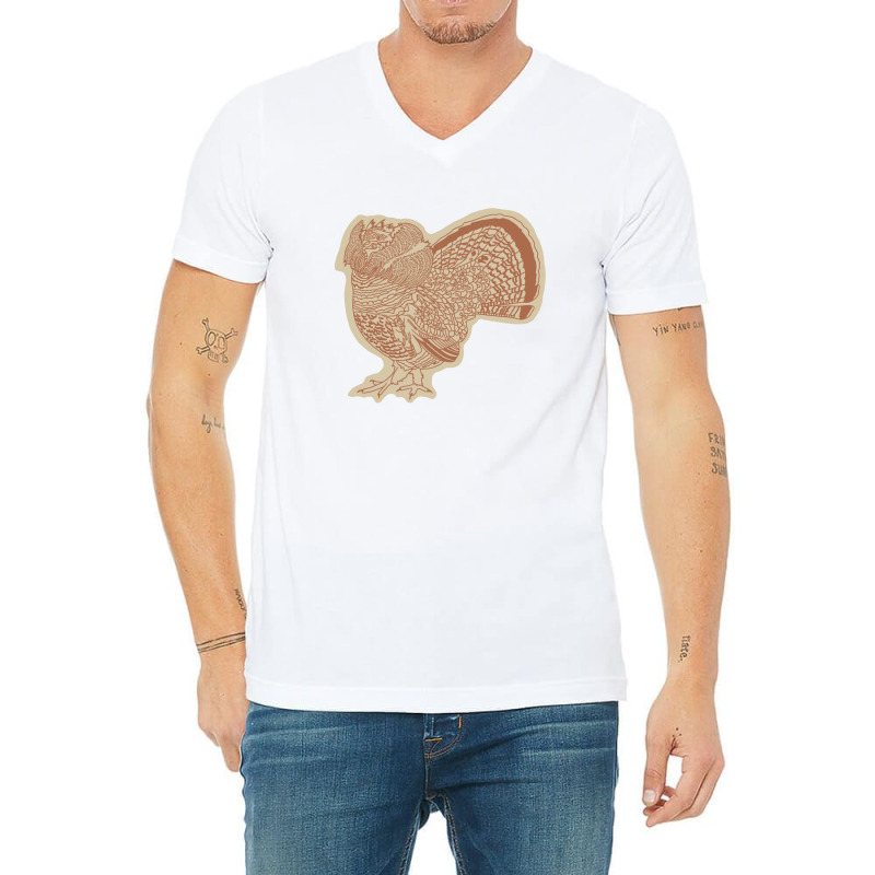 Ruffled Grouse 80s V-Neck Tee by milcicursaki5 | Artistshot