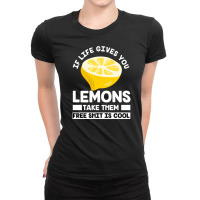 Lemon Life Fruit Lemonade Lemon Juice Sour (3) Ladies Fitted T-shirt | Artistshot