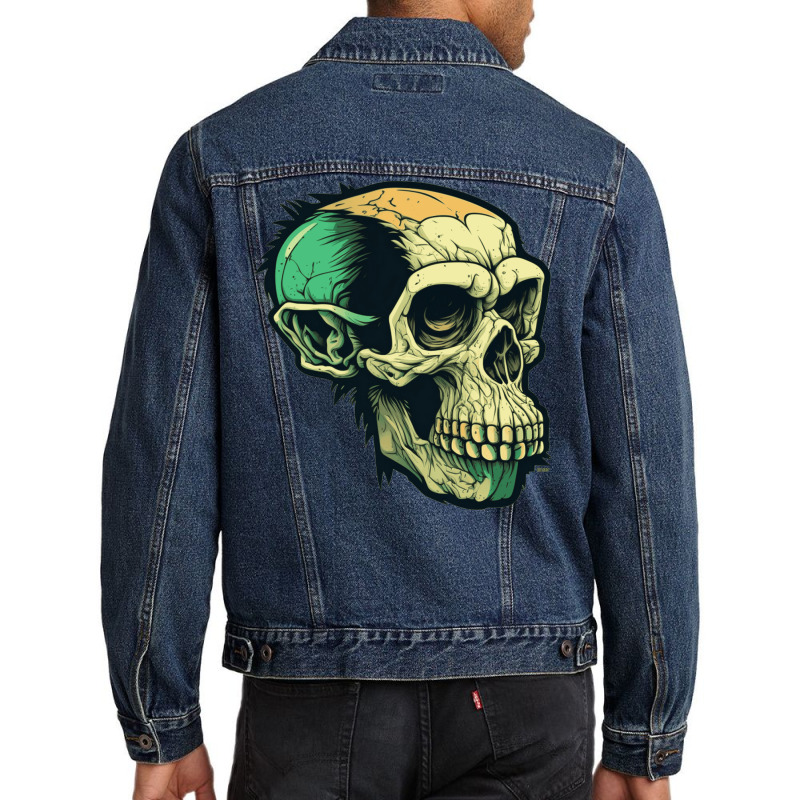 Monkey Skull Men Denim Jacket by ZoritaStrong290 | Artistshot