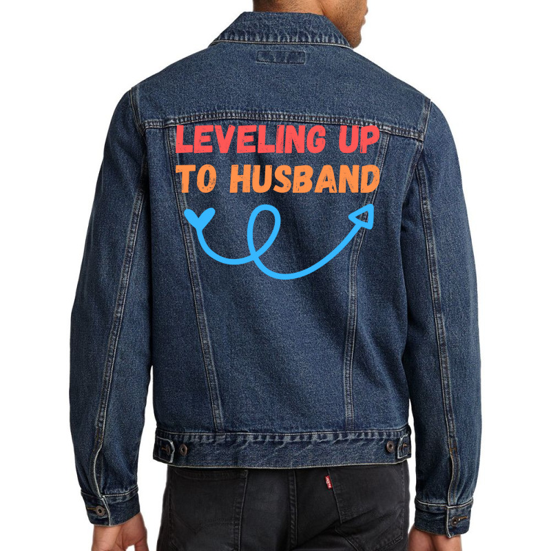 Leveling Up To Husband Gift Girl Men Denim Jacket by abataymunaevj | Artistshot