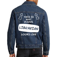 Librarian Summer Hipster Men Denim Jacket | Artistshot