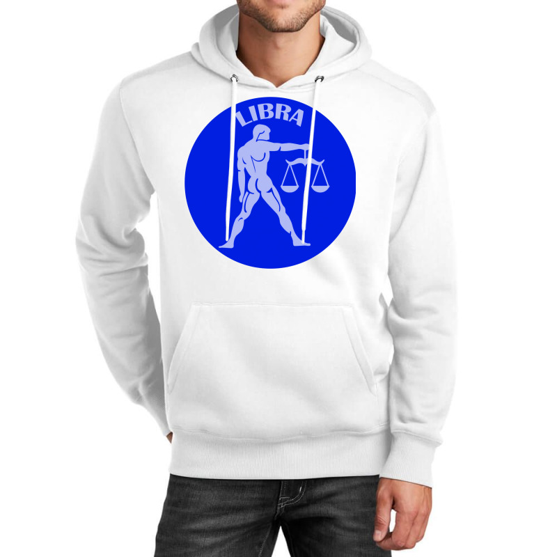 Libra Astrology Zodiac Sign Libra Man Holding Scal Unisex Hoodie | Artistshot