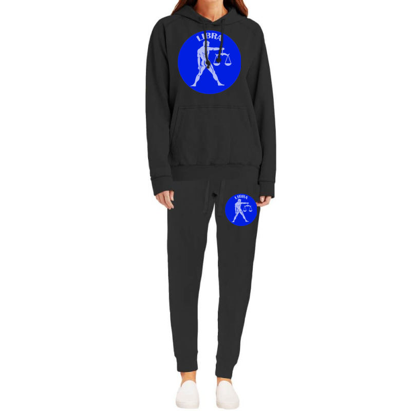 Libra Astrology Zodiac Sign Libra Man Holding Scal Hoodie & Jogger Set | Artistshot